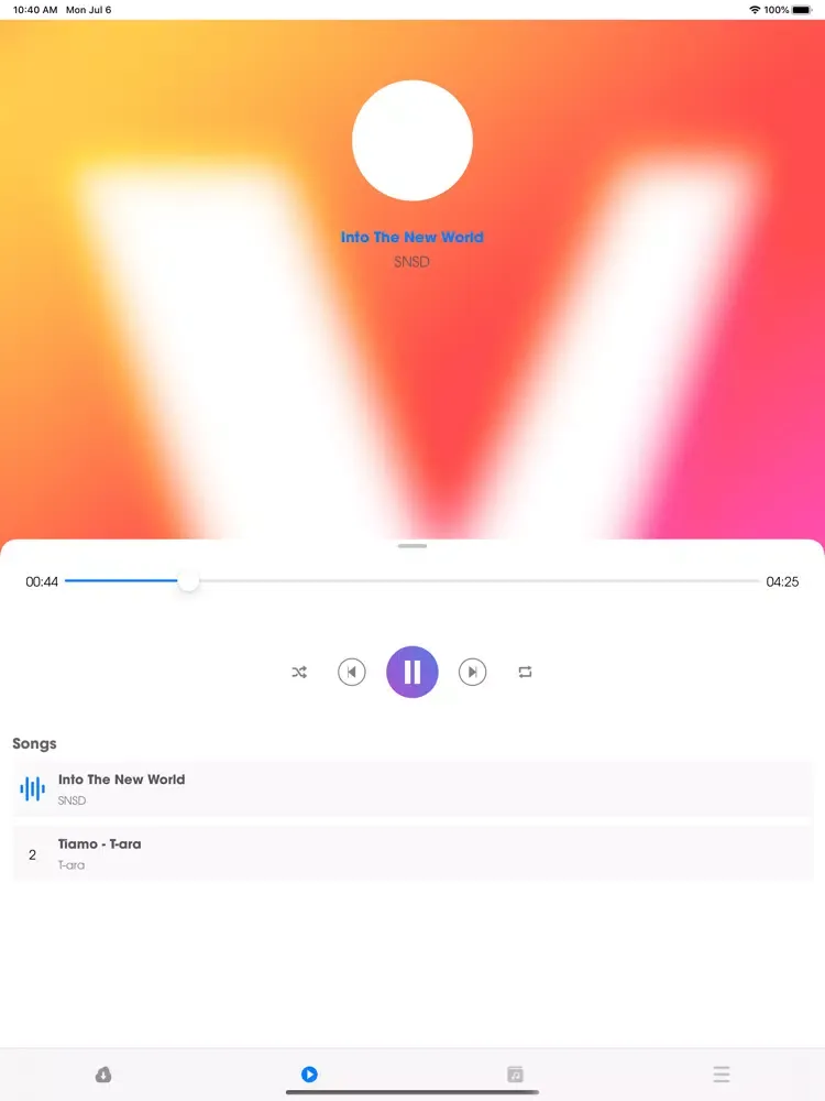 ภาพหน้าจอของ VidMate Offline Music Cloud iPad 