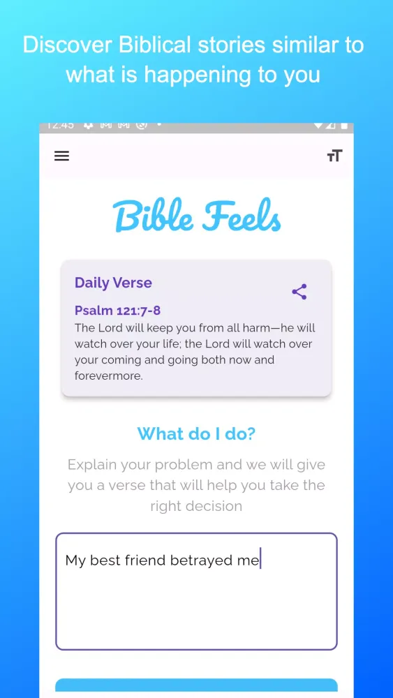 Bible Feels AI Screenshots
