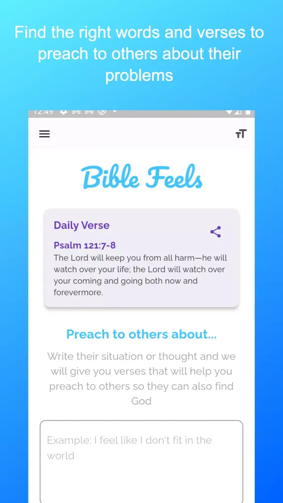 Bible Feels AI Screenshots