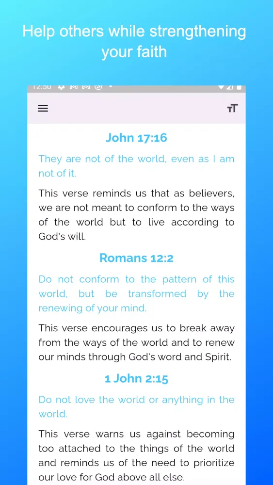 Bible Feels AI Screenshots