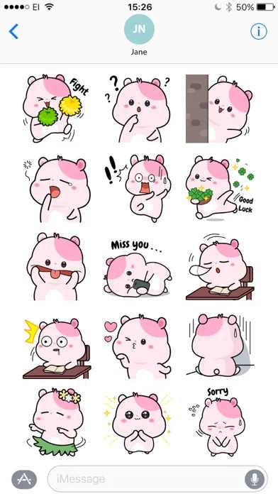 Kiki Hamster Stickers应用截图