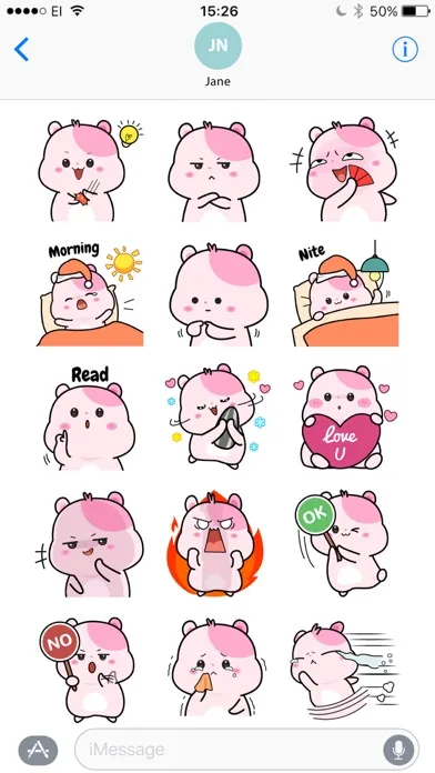 Kiki Hamster Stickers应用截图