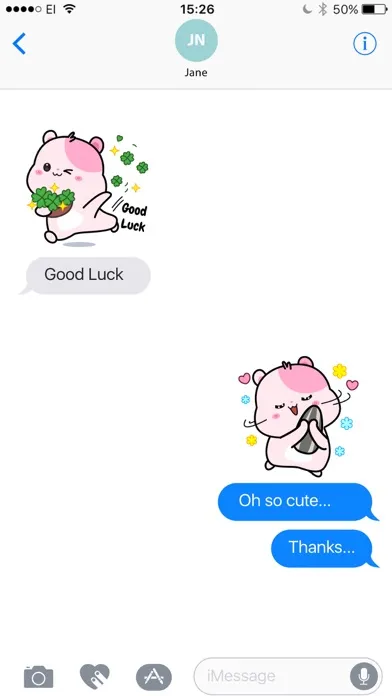 Kiki Hamster Stickers应用截图
