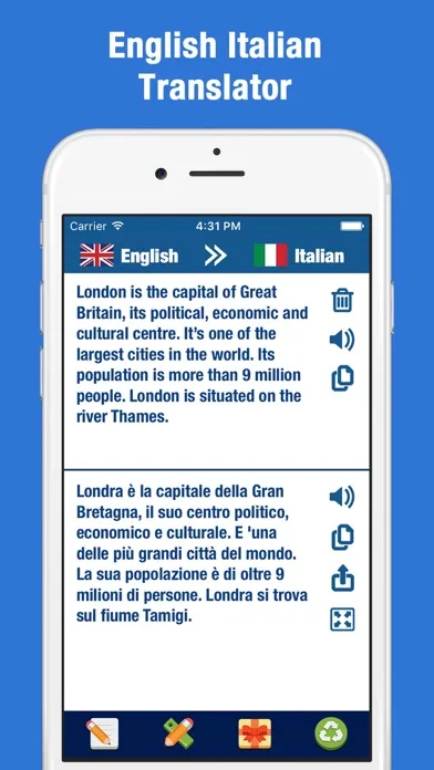 Italian to English Translator and Dictionary Ekran Görüntüleri