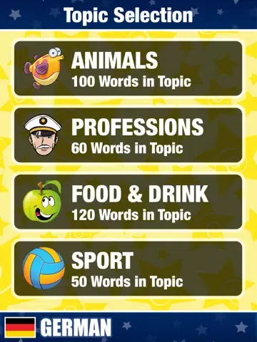 Ảnh chụp màn hình của Easy German. iPad 
