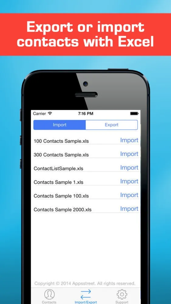 Ảnh chụp màn hình của My Contacts Backup App - Phone Data Recovery / Mobile Transfer / Save / Export