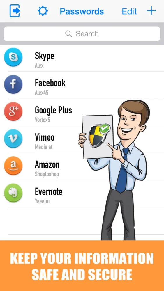 Password Manager - Keep your Privacy Safe with Free Secure Digital Wallet and Private Account System. Screenshots