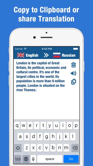 Zrzuty ekranu Russian to English Translator and Dictionary