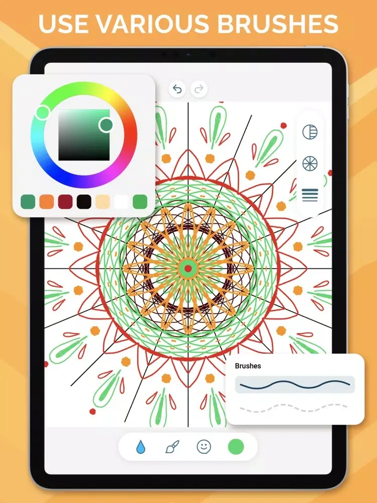 Mandala Coloring: Drawing Book iPad  Screenshots