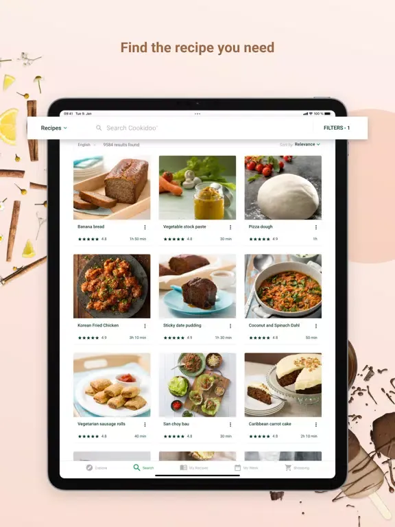 Official Cookidoo App iPad  Screenshots
