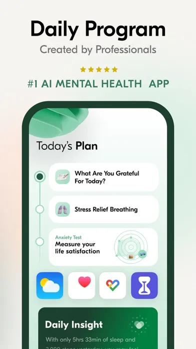 Tangkapan skrin VOS: Mental Health, AI Therapy
