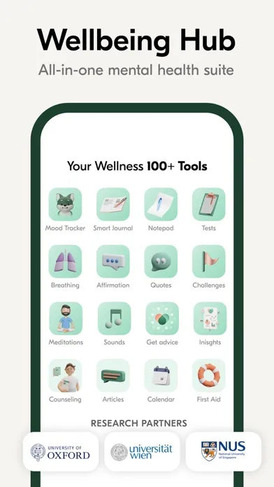 Tangkapan skrin VOS: Mental Health, AI Therapy