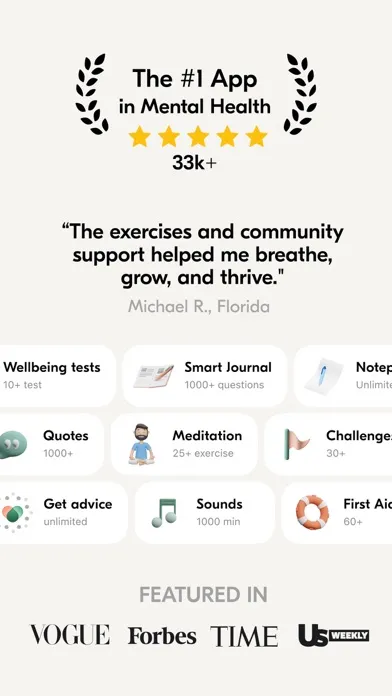 Tangkapan skrin VOS: Mental Health, AI Therapy
