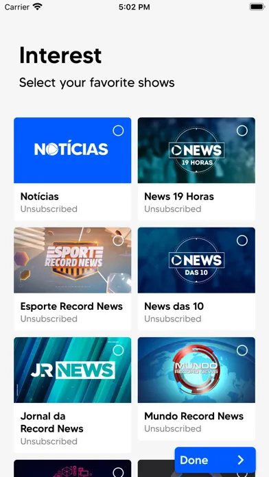 Record News Screenshots
