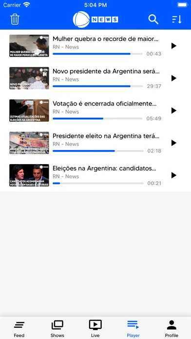 Record News Screenshots