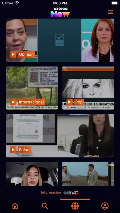 Azteca Now Ekran Görüntüleri