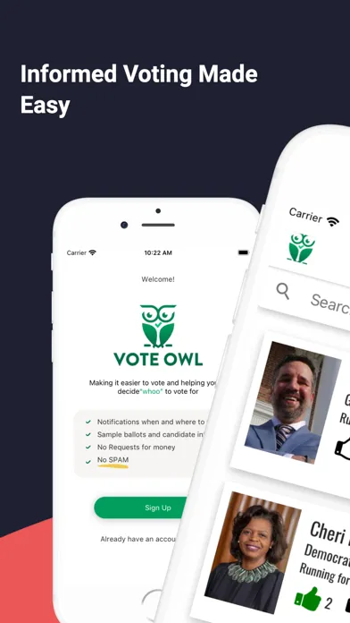 Vote Owl Screenshots
