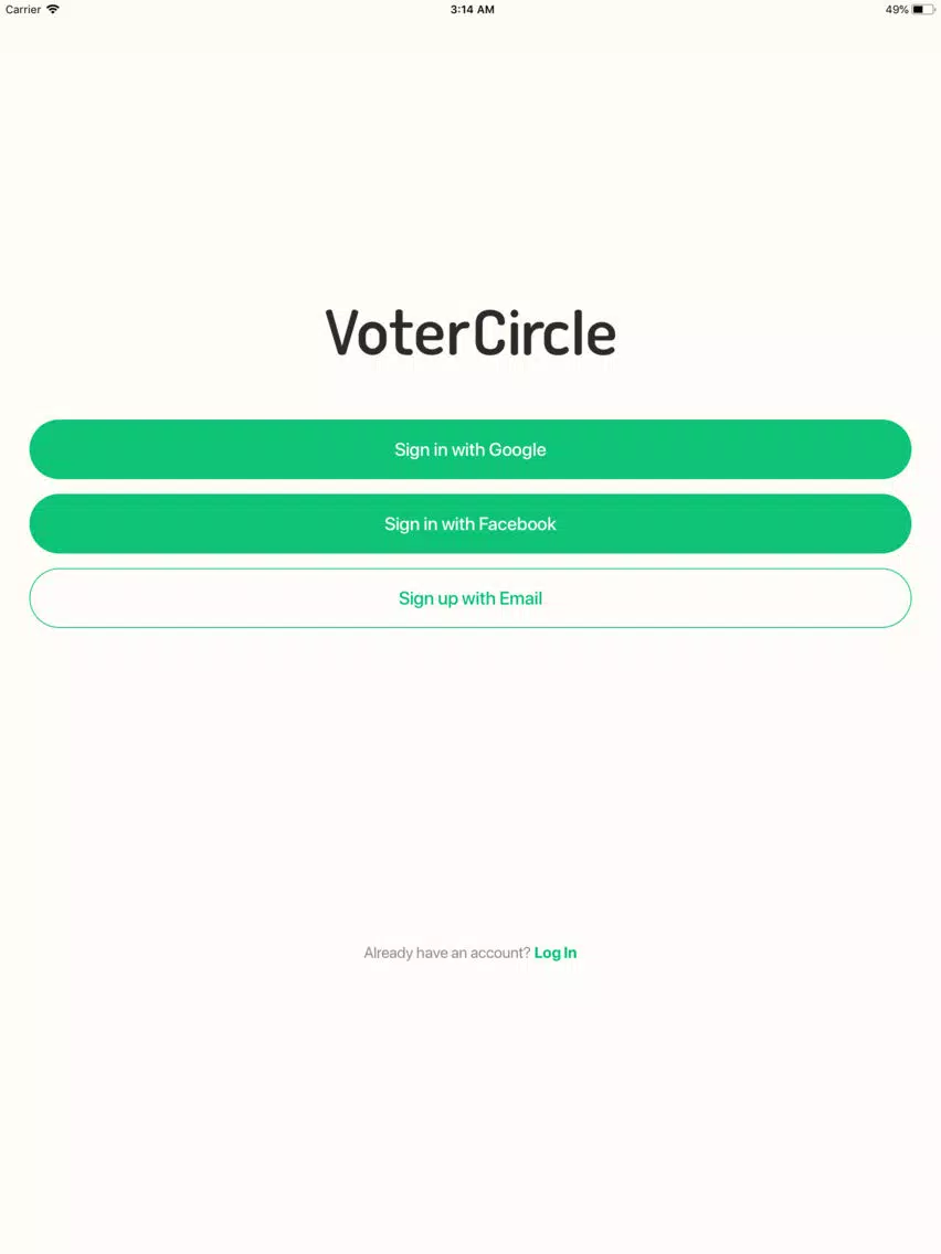VoterCircle iPad  Ekran Görüntüleri