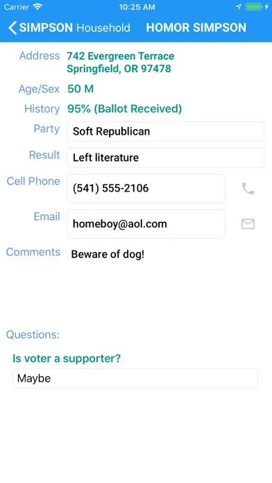 Voter Science Canvasser 스크린샷