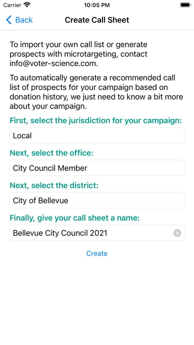 Capturas de pantalla de Voter Science Fundraiser