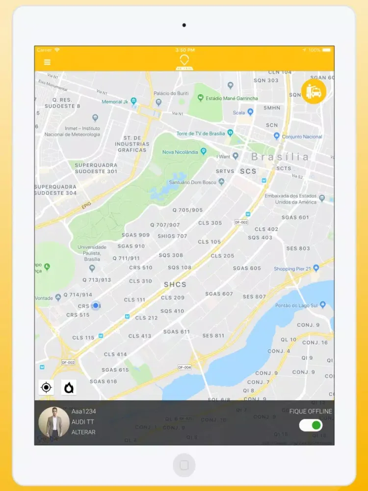 Vou de Táxi - Motorista iPad Screenshots