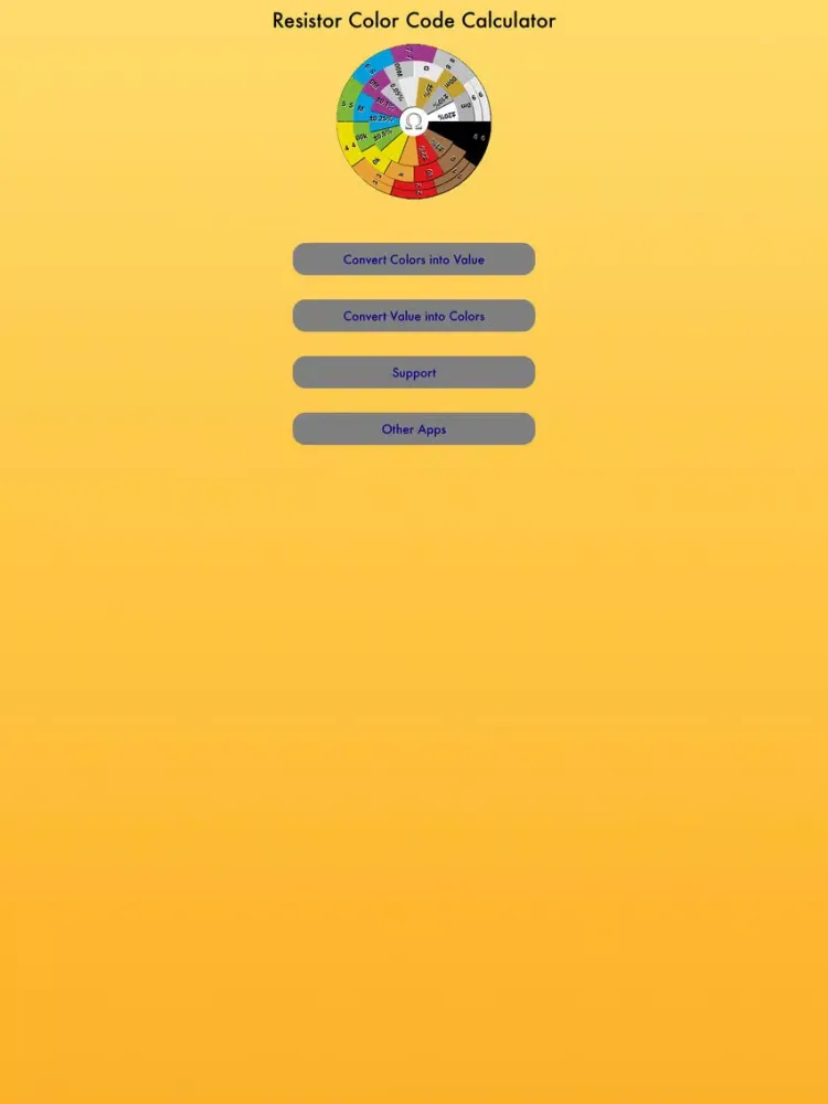 صور Resistor Color Code Calculator iPad 