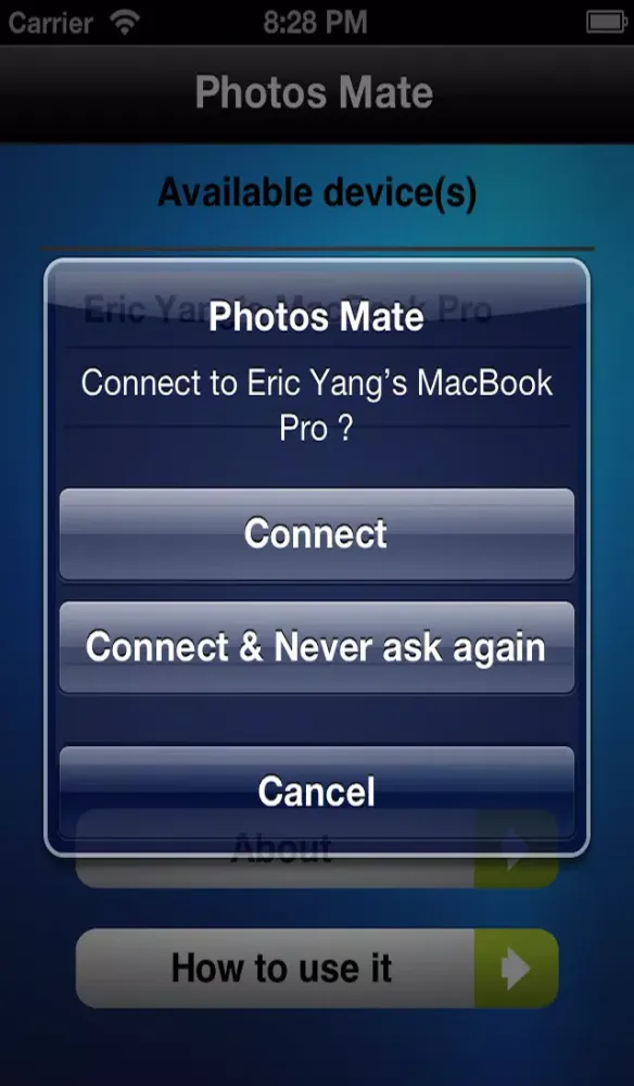 Photos Mate (Transfer photos from Mac to iOS device wirelessly) Screenshots