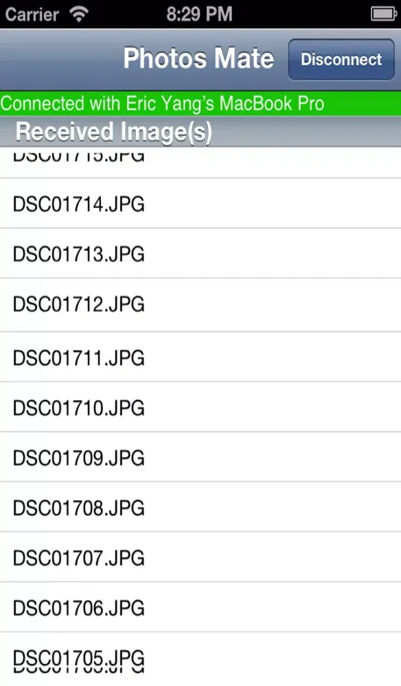 Photos Mate (Transfer photos from Mac to iOS device wirelessly) Screenshots