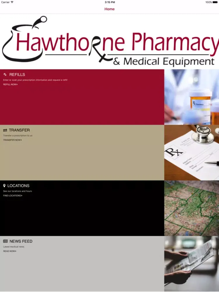 تصاویر Hawthorne Pharmacy iPad 
