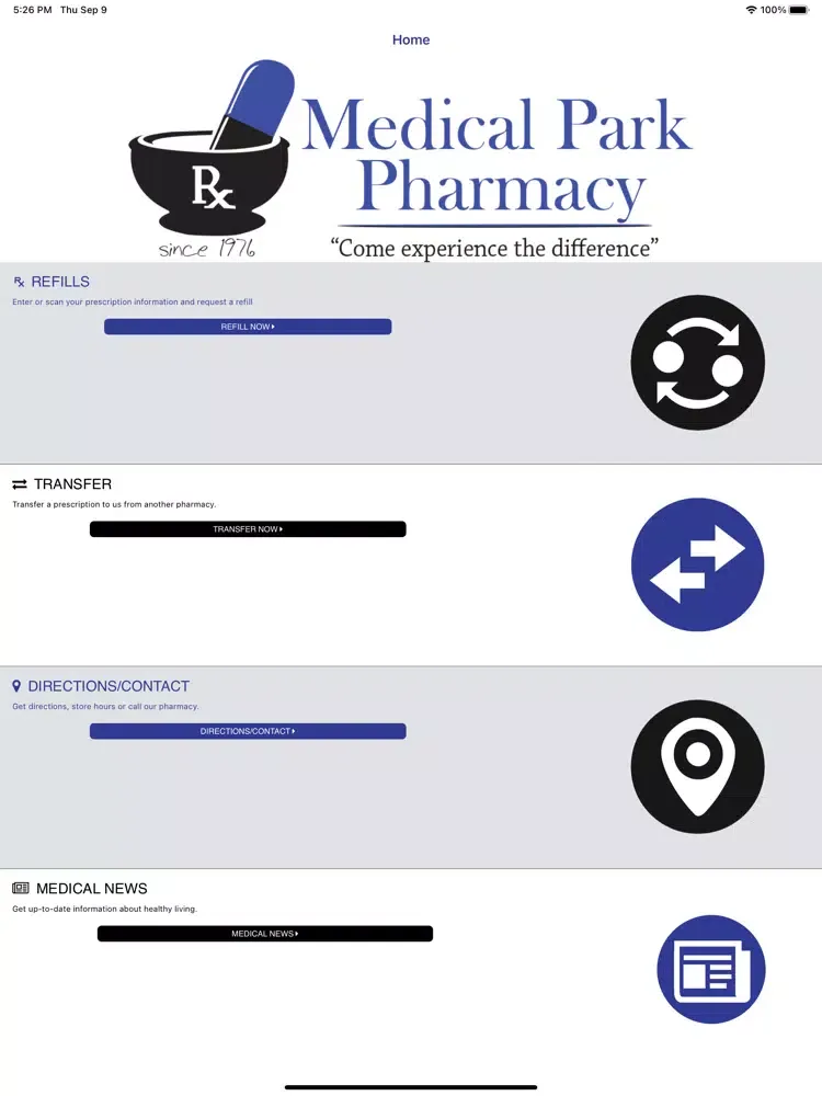 Medical Park Pharmacy Dublin iPad 應用截圖