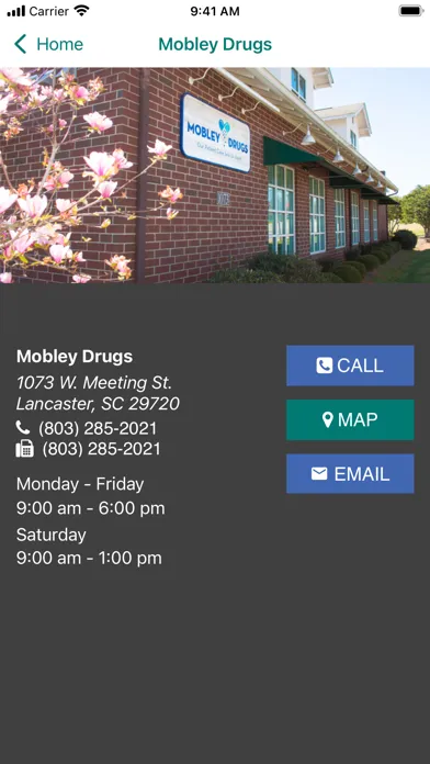 Capturas de tela do Mobley Drugs