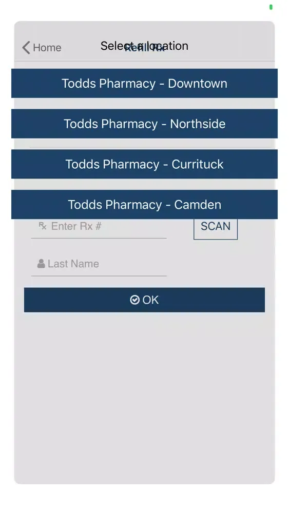 Capturas de tela do Todds Pharmacy