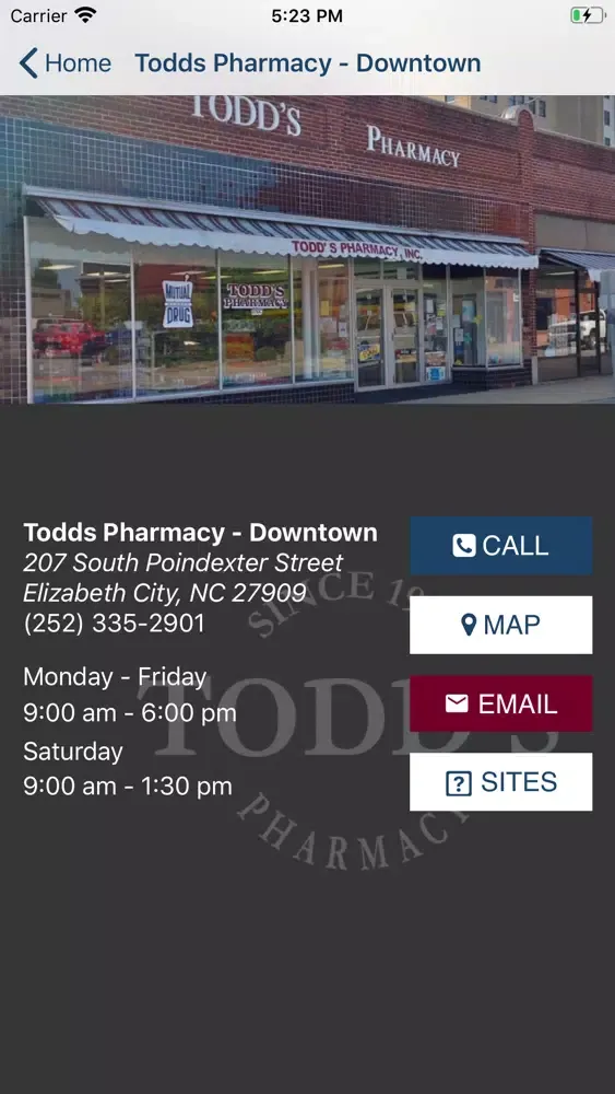 Capturas de tela do Todds Pharmacy