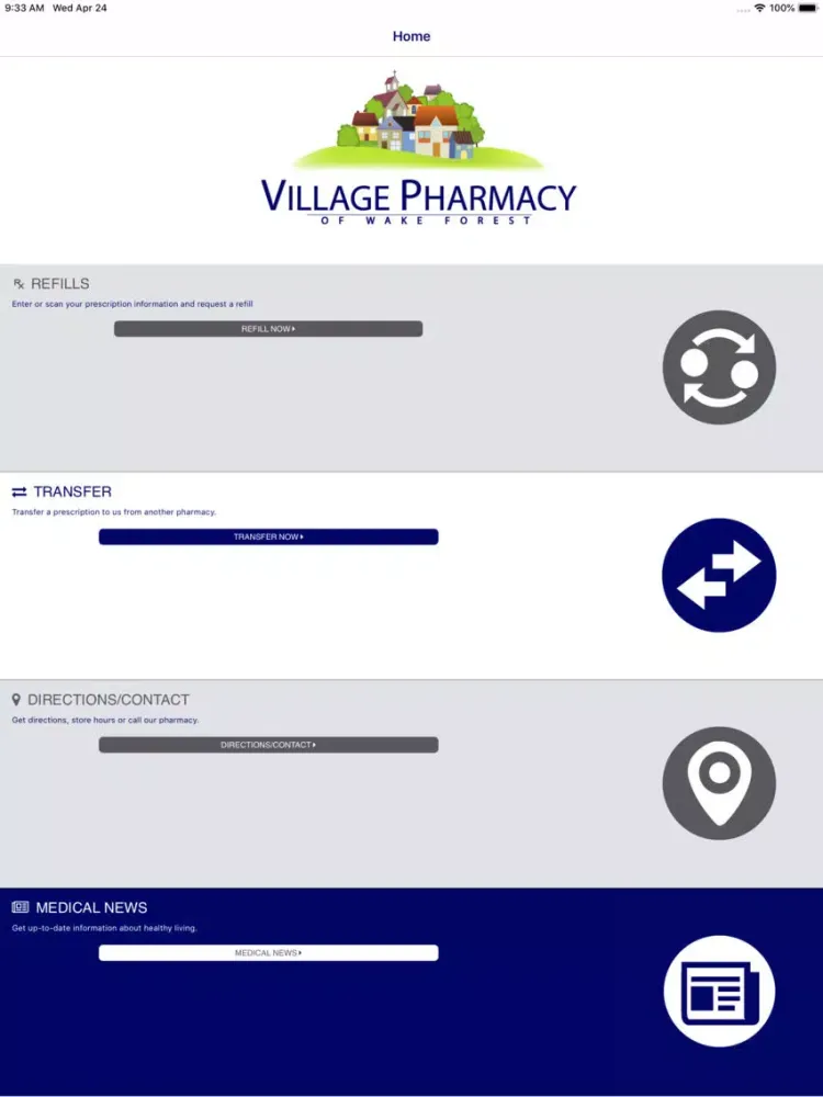 Village Pharmacy of WF iPad 应用截图