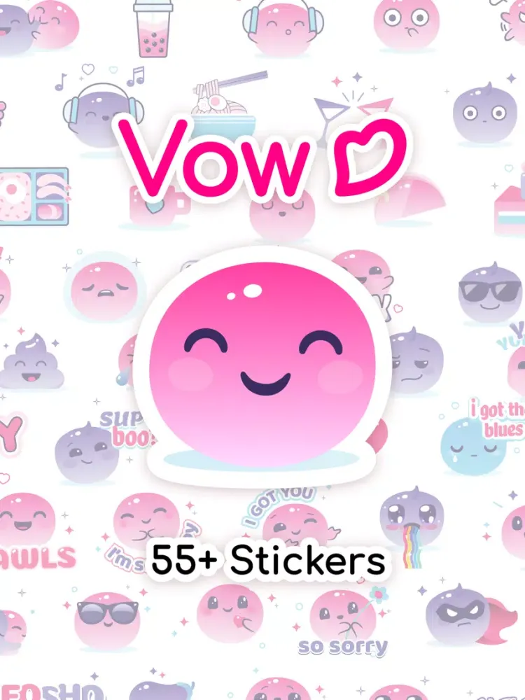Vow - Loveys Sticker Pack iPad 应用截图