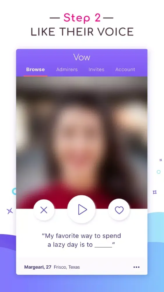 Vow Dating App سکرین شاٹس