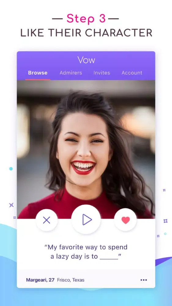 Vow Dating App سکرین شاٹس