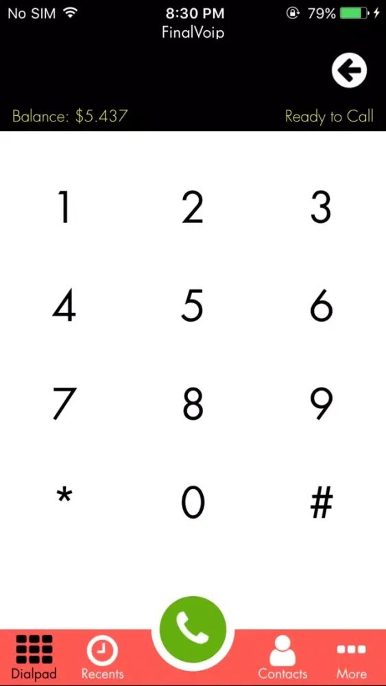Capturas de pantalla de FinalVoip pro