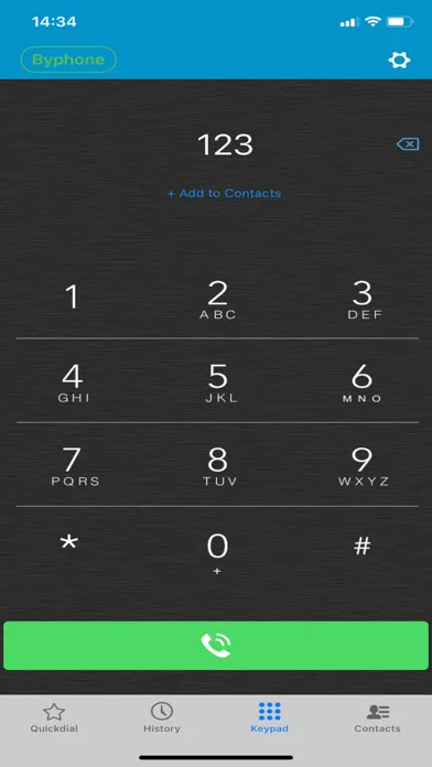 Ảnh chụp màn hình của byphone