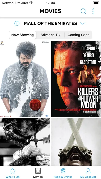 VOX Cinemas App Screenshots