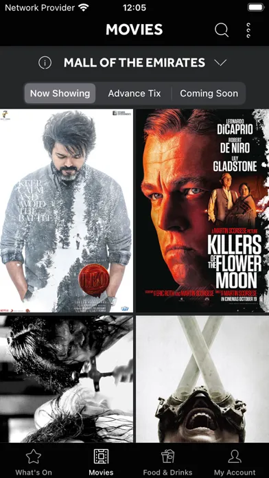 VOX Cinemas App Screenshots