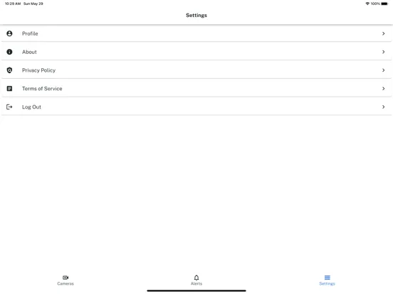 Ảnh chụp màn hình của Voxela VCare iPad 