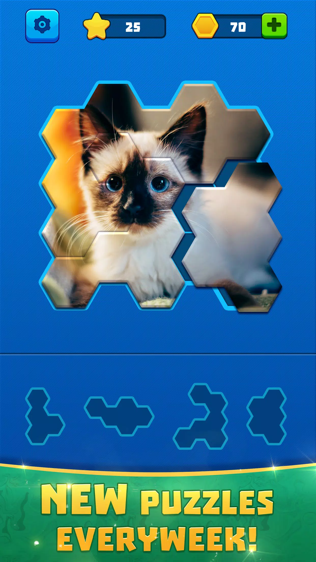 Hex Block Jigsaw Puzzle Screenshots