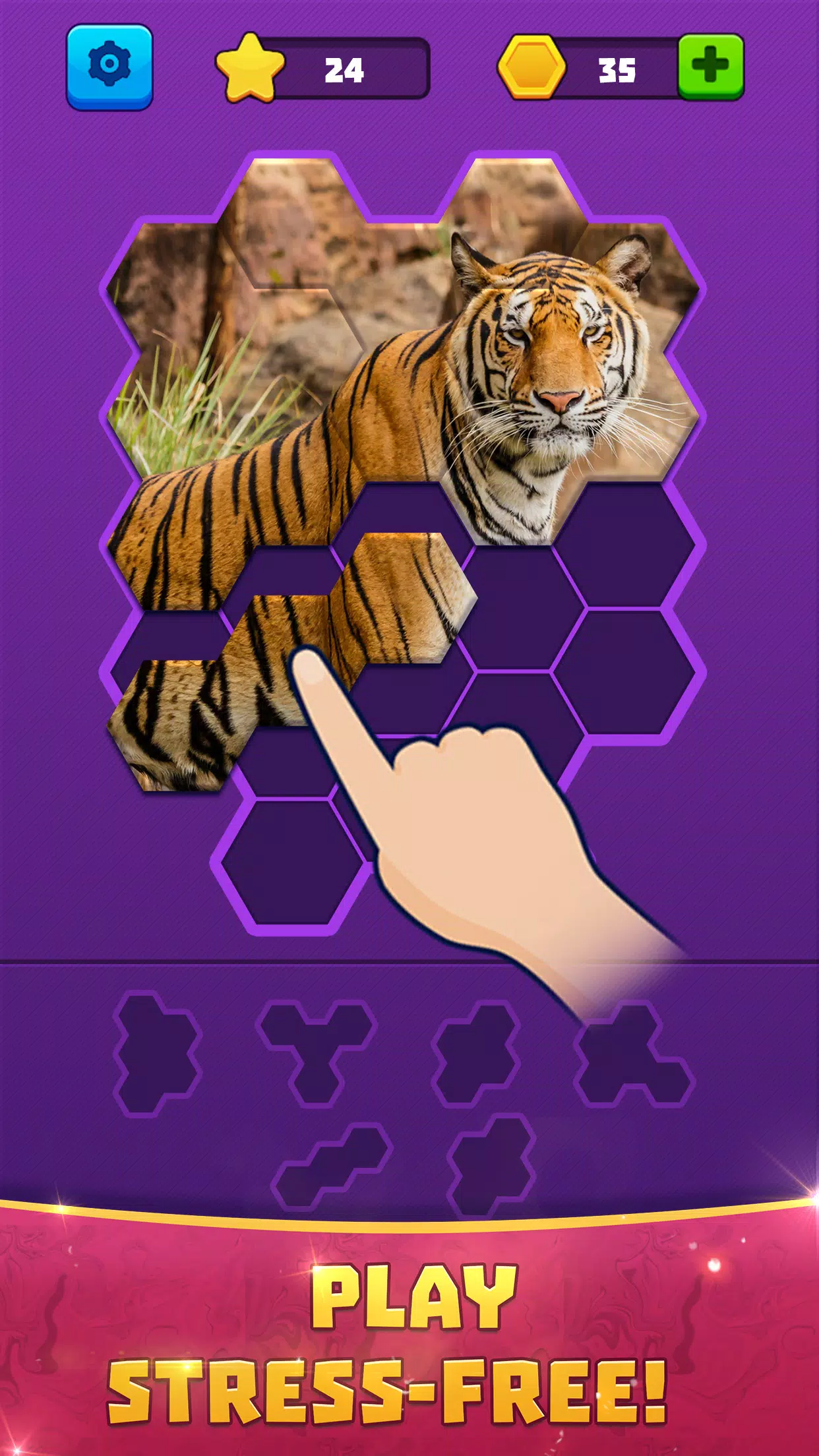 Hex Block Jigsaw Puzzle Screenshots
