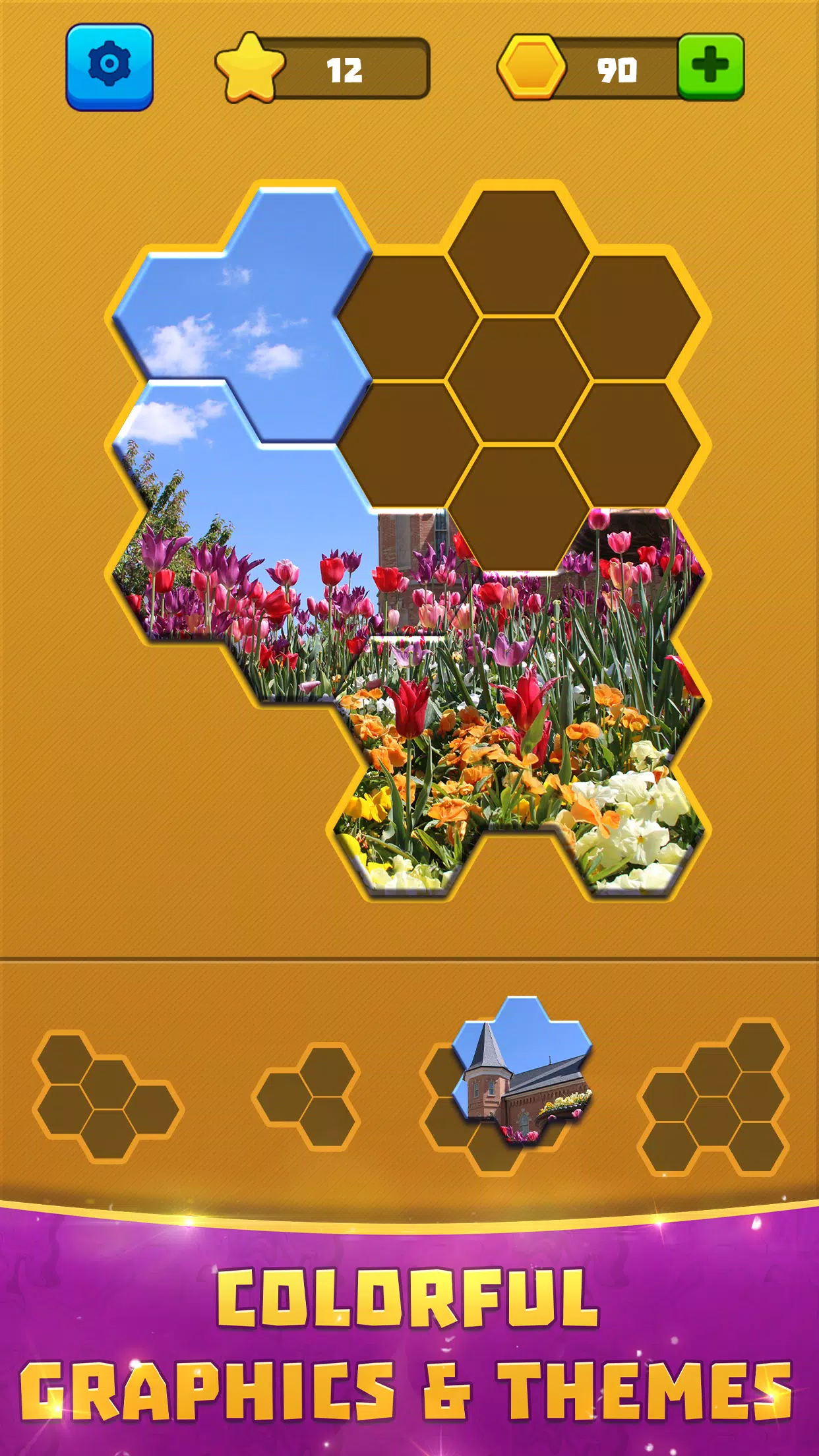 Hex Block Jigsaw Puzzle Screenshots