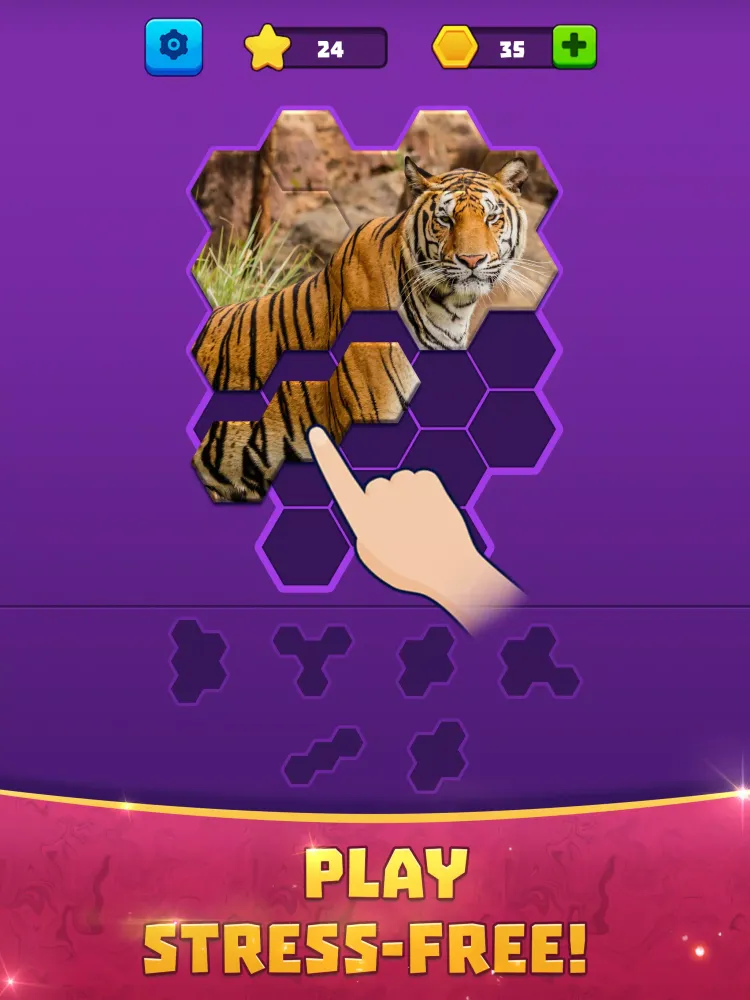 Hex Block Jigsaw Puzzle应用截图