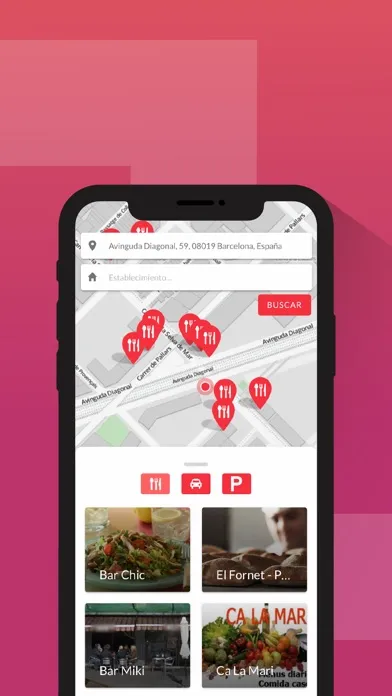 Tangkapan layar DevoluIVA - Buscador comercios