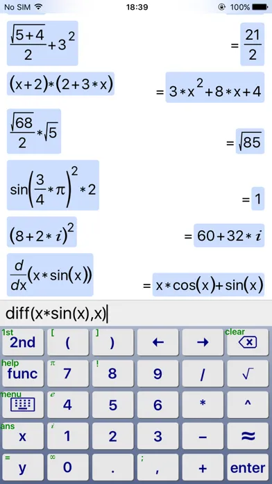 Скриншоты SymCalc - Symbolic Calculator