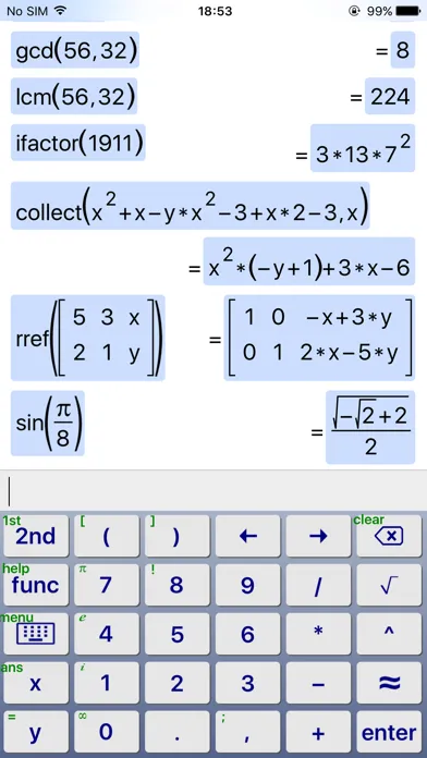 Скриншоты SymCalc - Symbolic Calculator