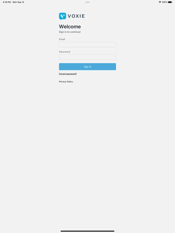 Tangkapan skrin Voxie: Message Hub Lite iPad 